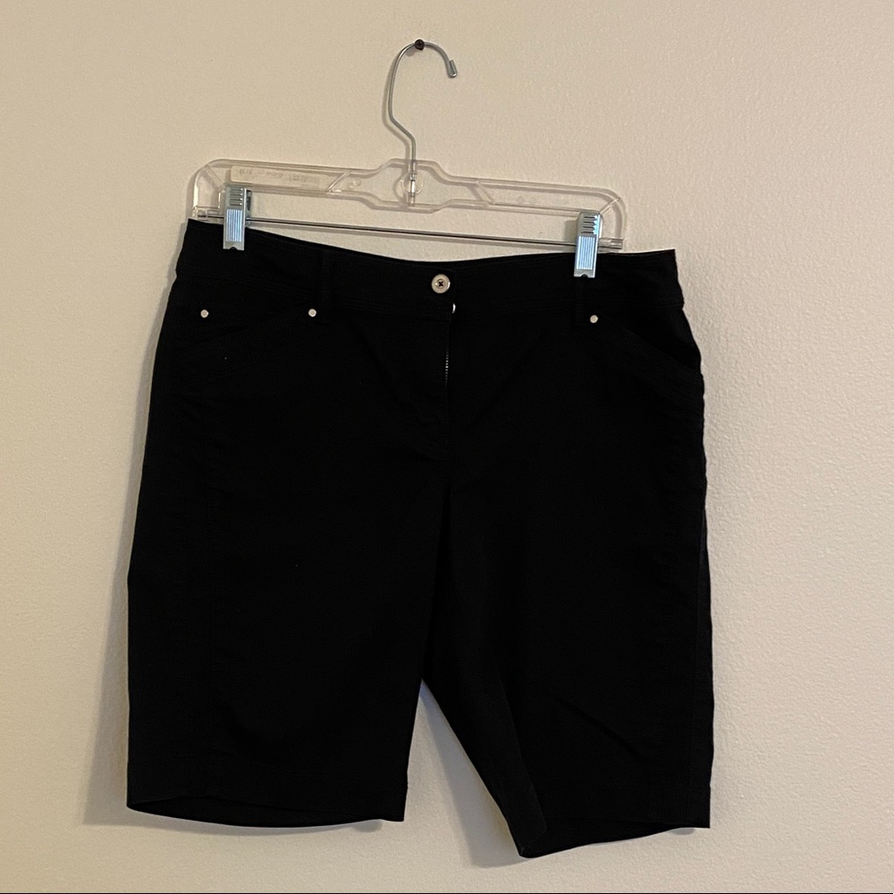 White House Black Market Bermuda Shorts Black